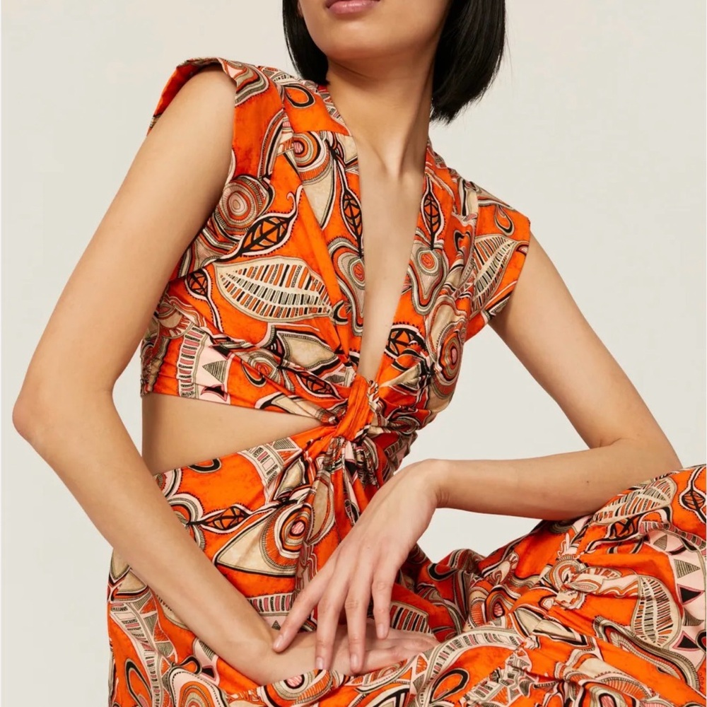 A.L.C. Orange Alexandria Dress - Picture 1 of 3